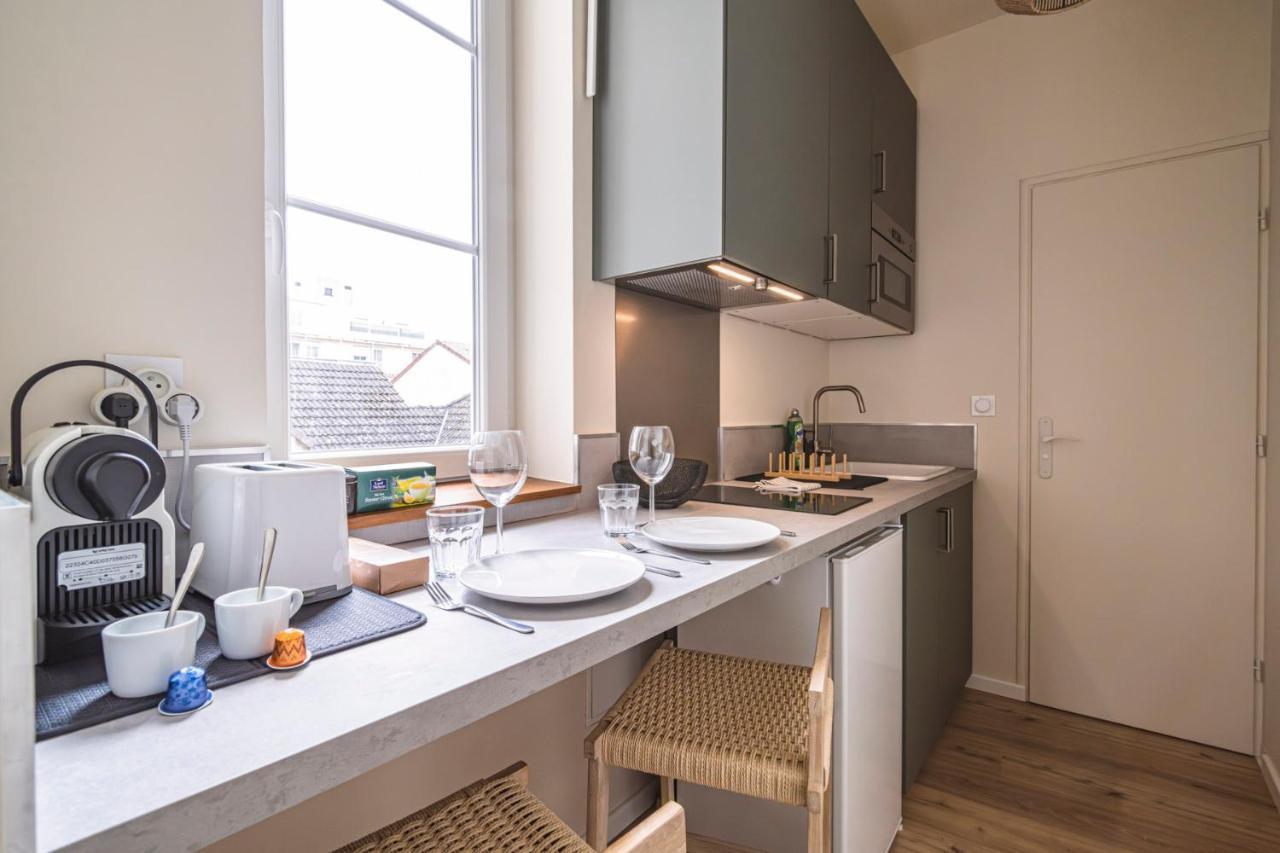 Le Serenite - Studio Cocon A Deux Pas De La Gare Reims Buitenkant foto
